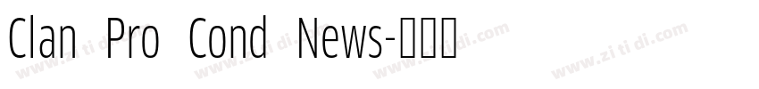 Clan Pro Cond News字体转换